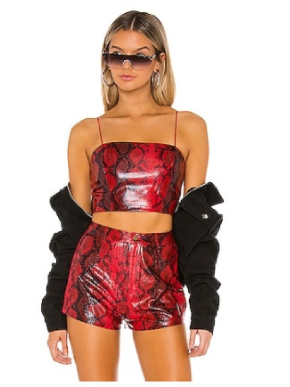 Revolve Red Crop Top
